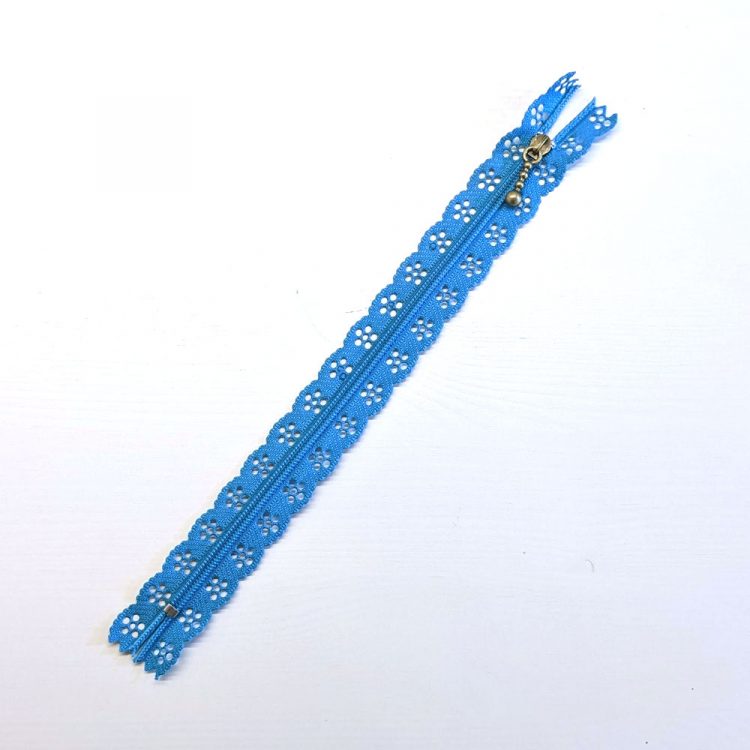 Fermeture Dentelle - Bleue - 20cm