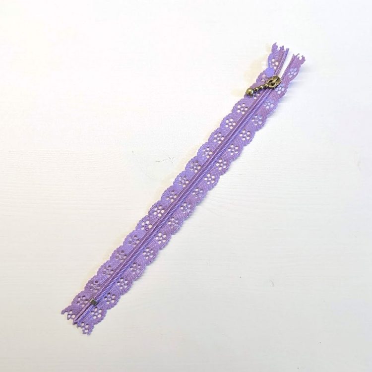 Fermeture Dentelle - Violet - 20cm